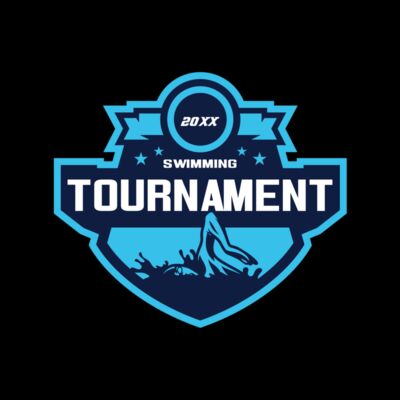 Swimming Tournament logo template Thumbnail