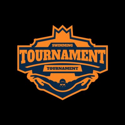 Swimming Tournament logo template Thumbnail